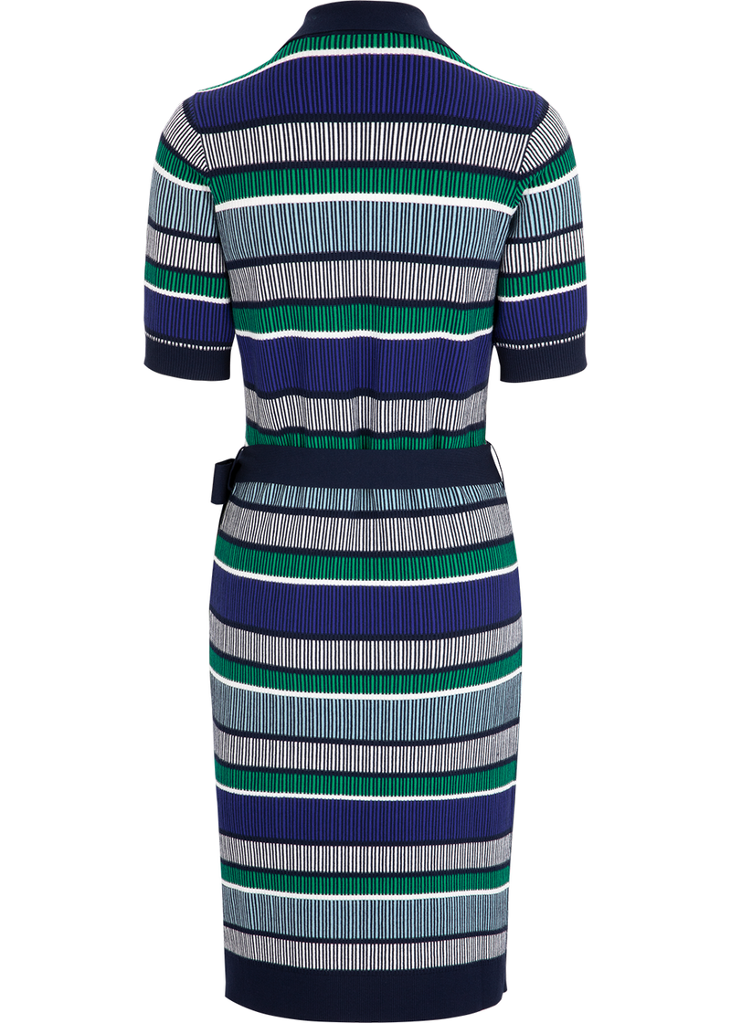 SALAZIA Water Blue Shadow Viscose Knit Dresses