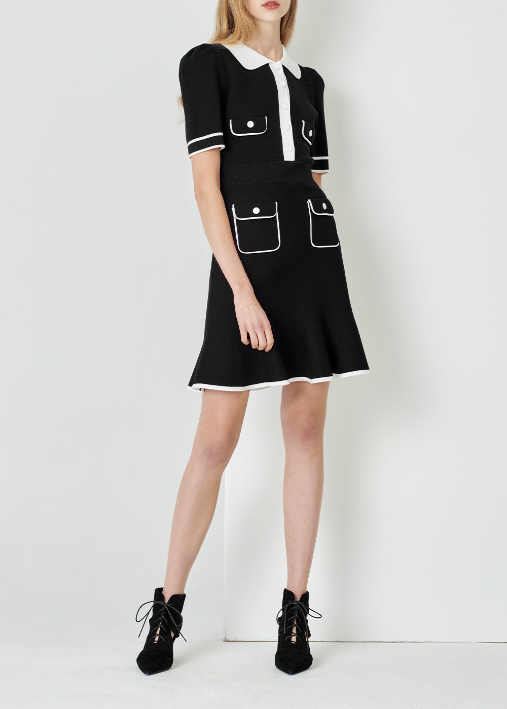 SALAZIA Monochrome Contrast Dresses