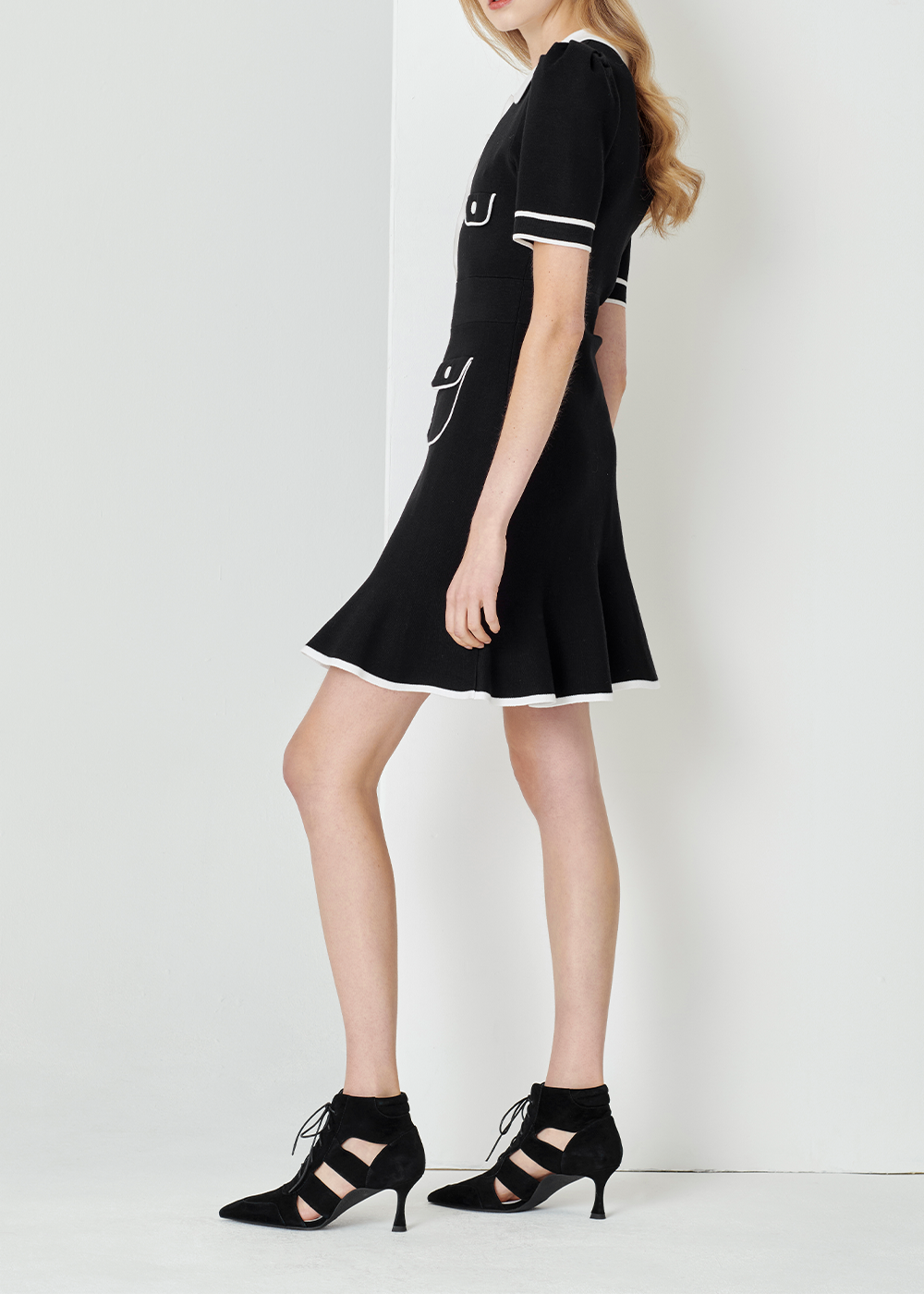 SALAZIA Monochrome Contrast Dresses