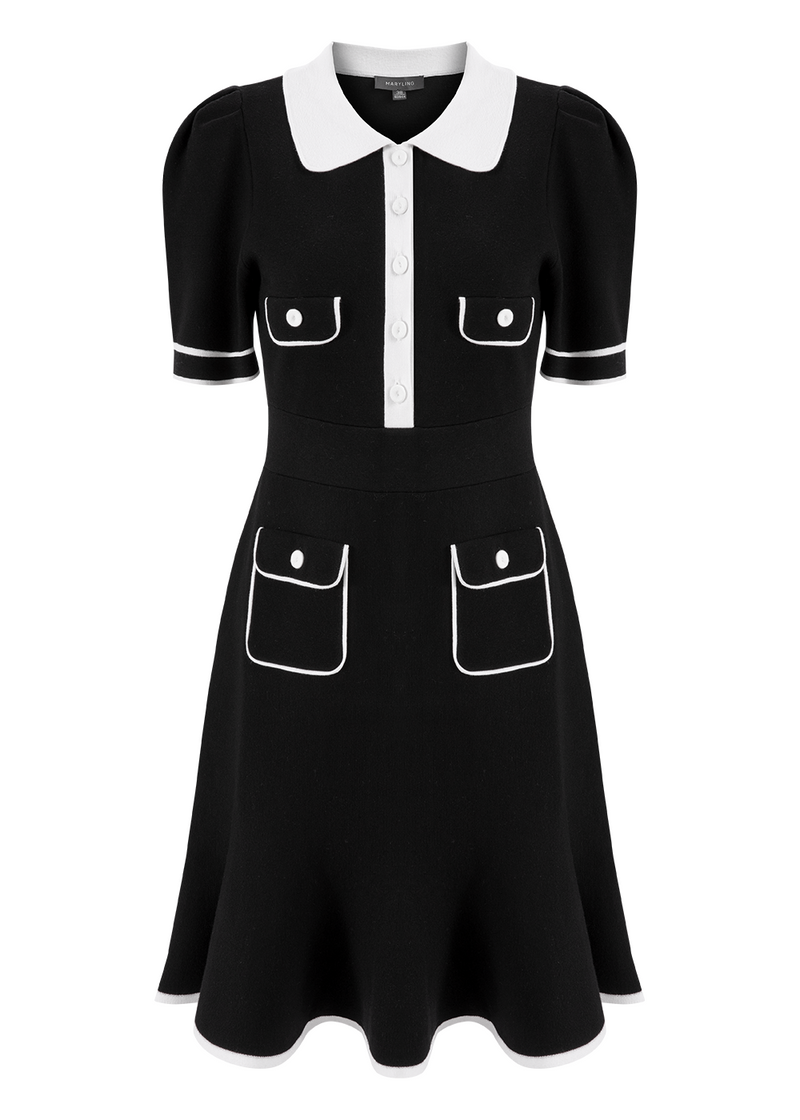 SALAZIA Monochrome Contrast Dresses