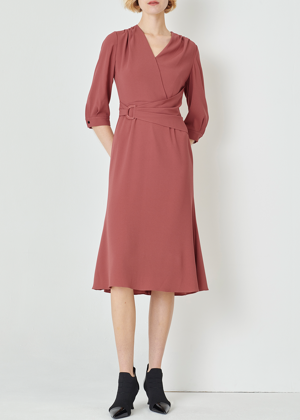 SALAZIA Brick Red Tailored Dresses