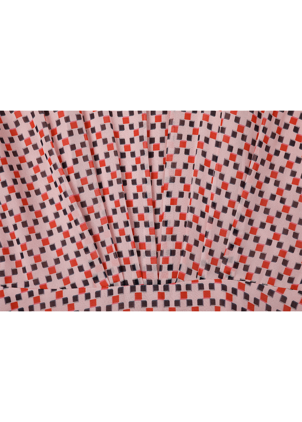 SALAZIA Pink Square Check Maxi Dresses