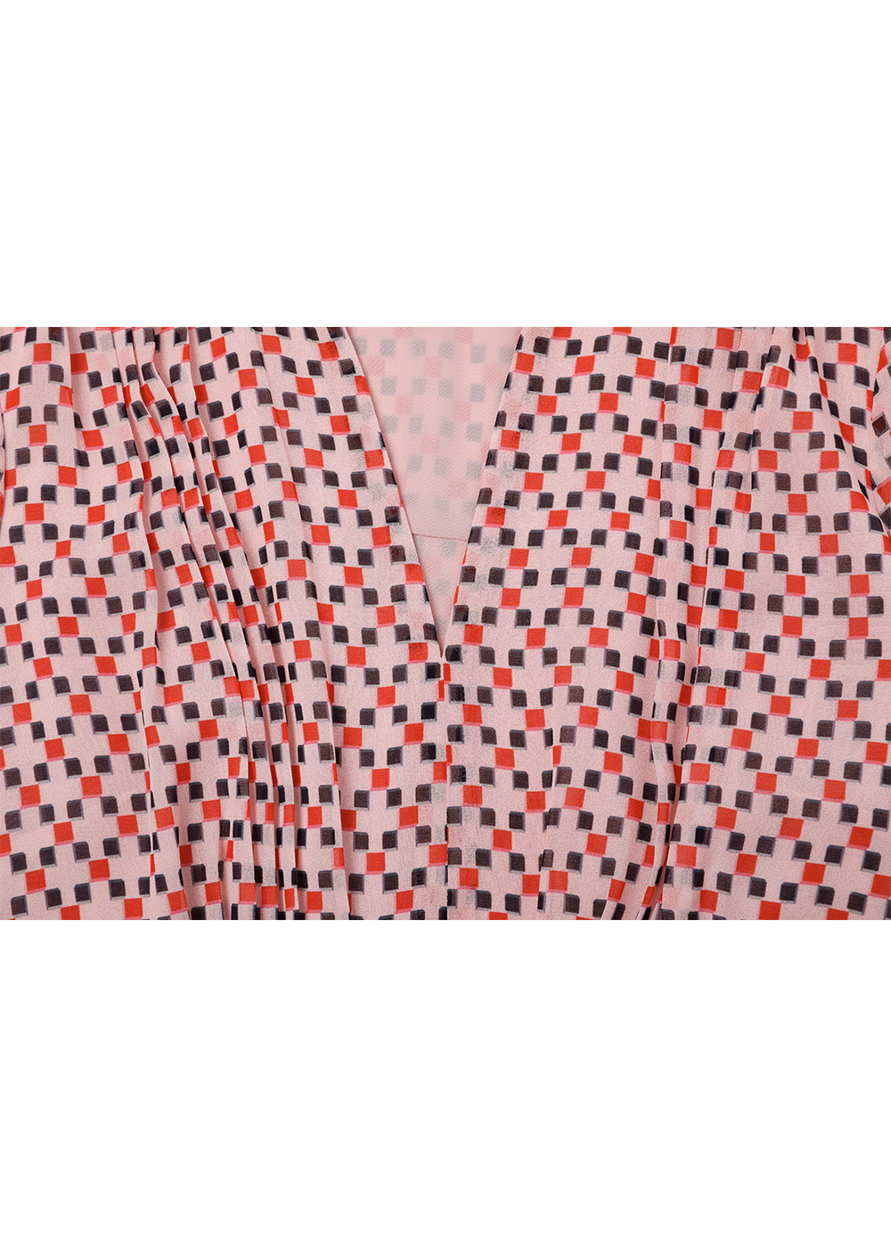 SALAZIA Pink Square Check Maxi Dresses