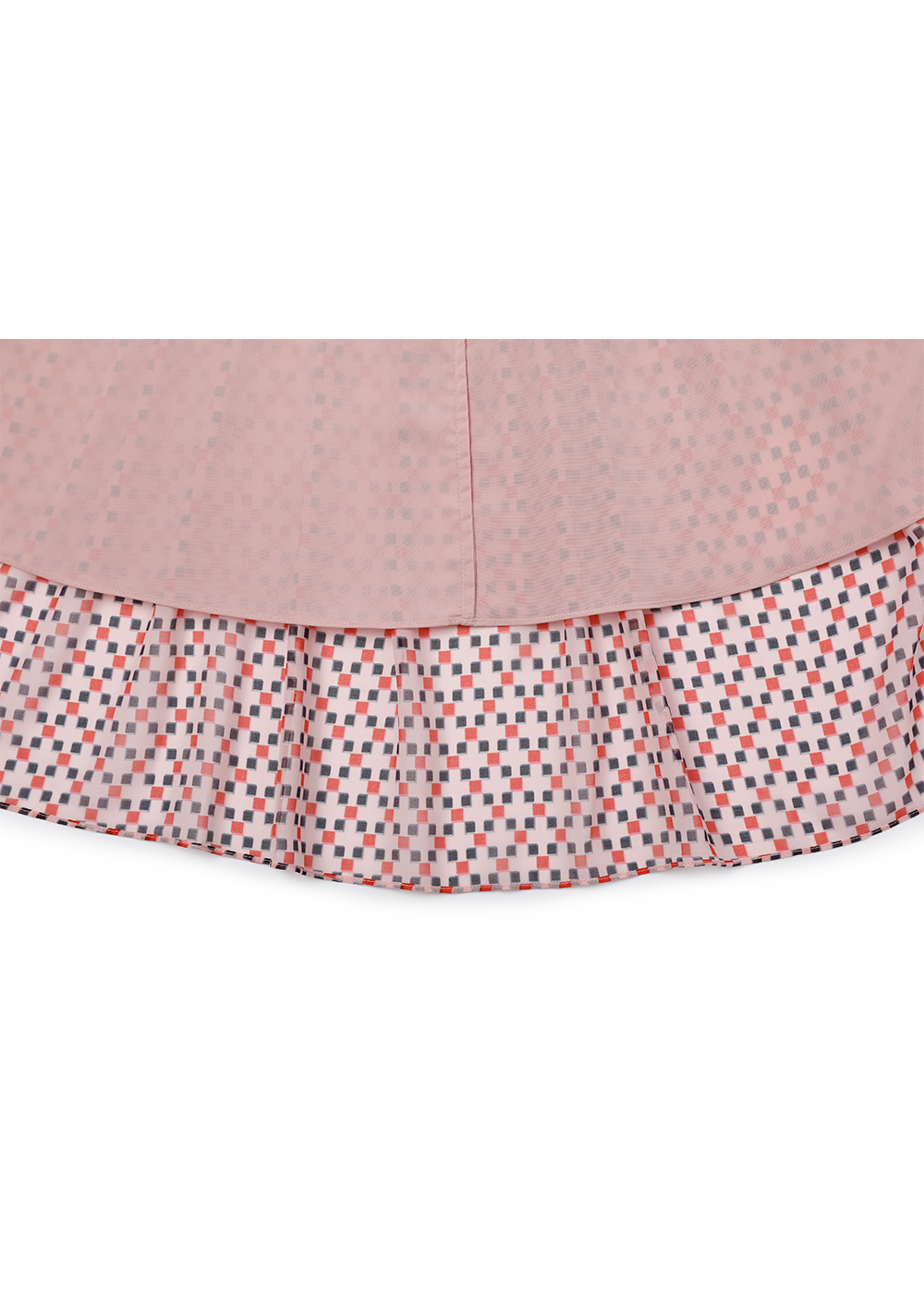 SALAZIA Pink Square Check Maxi Dresses
