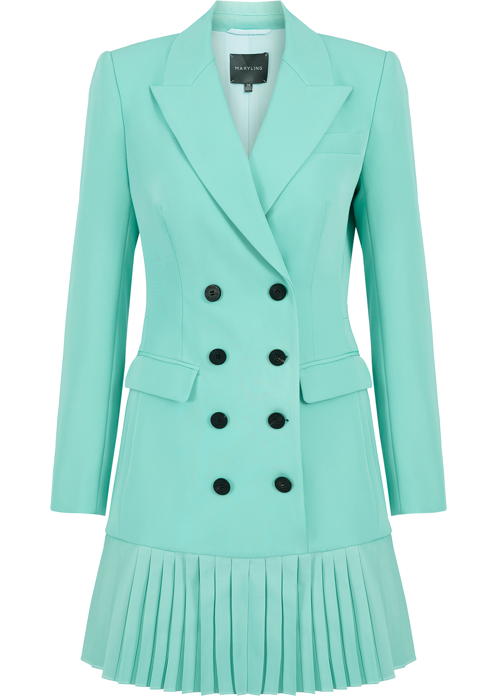 SALAZIA Milk Green Wool Blend Dresses