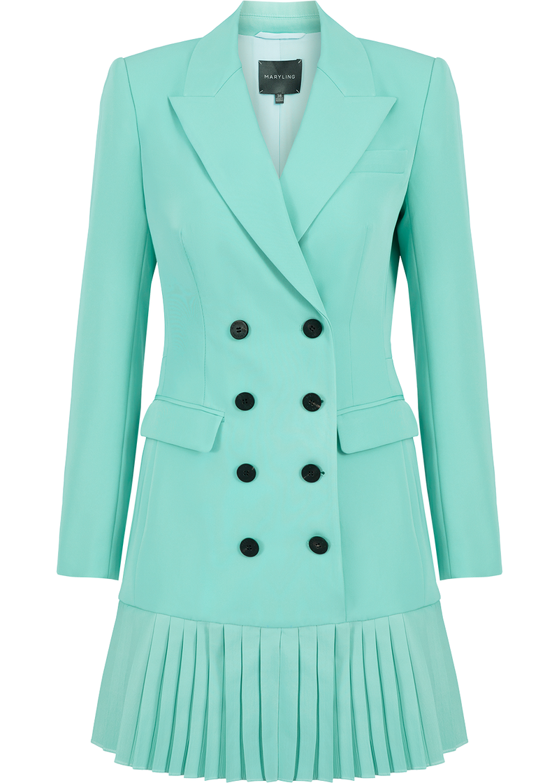 SALAZIA Milk Green Wool Blend Dresses
