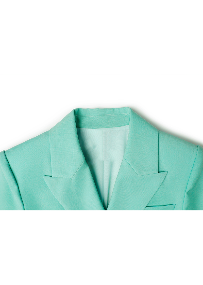 SALAZIA Milk Green Wool Blend Dresses