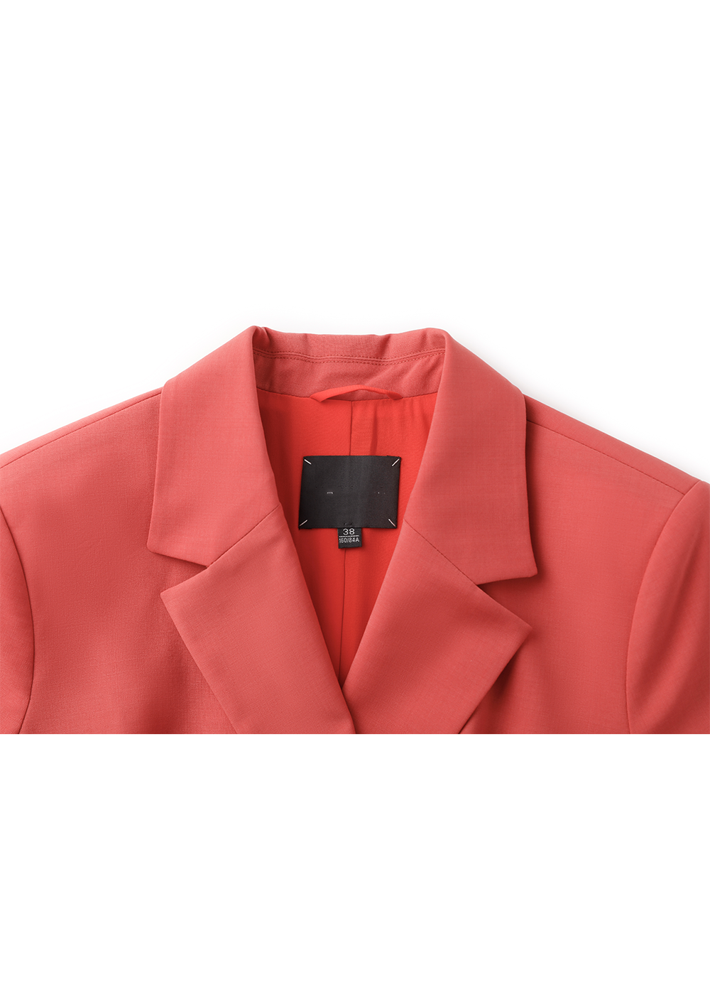 SALAZIA Coral Orange Wool Blend Dresses