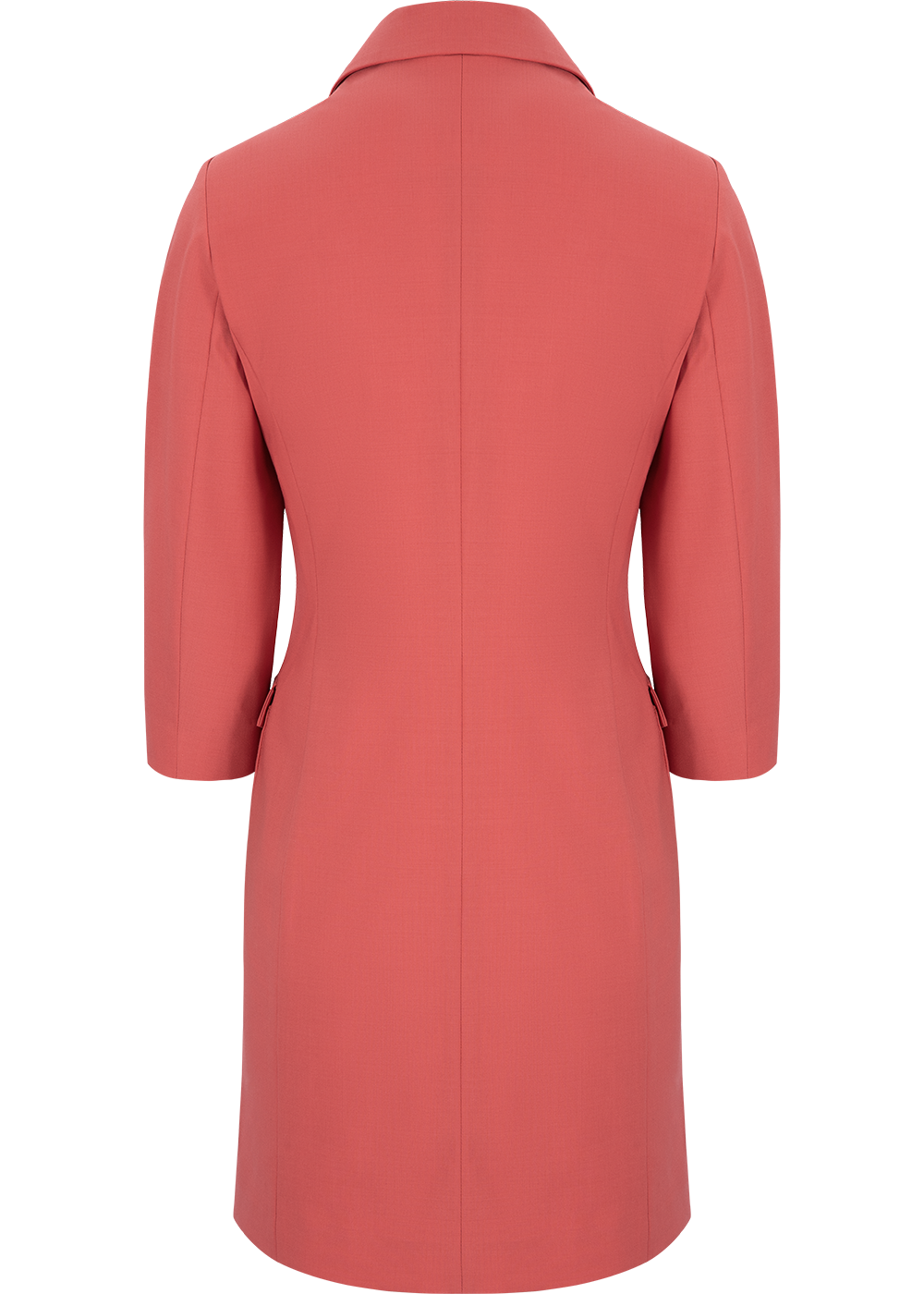 SALAZIA Coral Orange Wool Blend Dresses