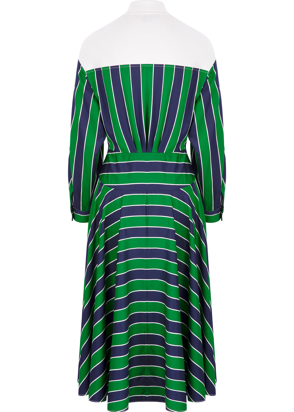 SALAZIA Blue-Green Stripe Relaxed Dresses