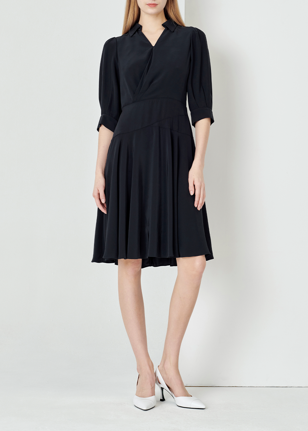 SALAZIA Midnight Blue Acetate Blend Dresses