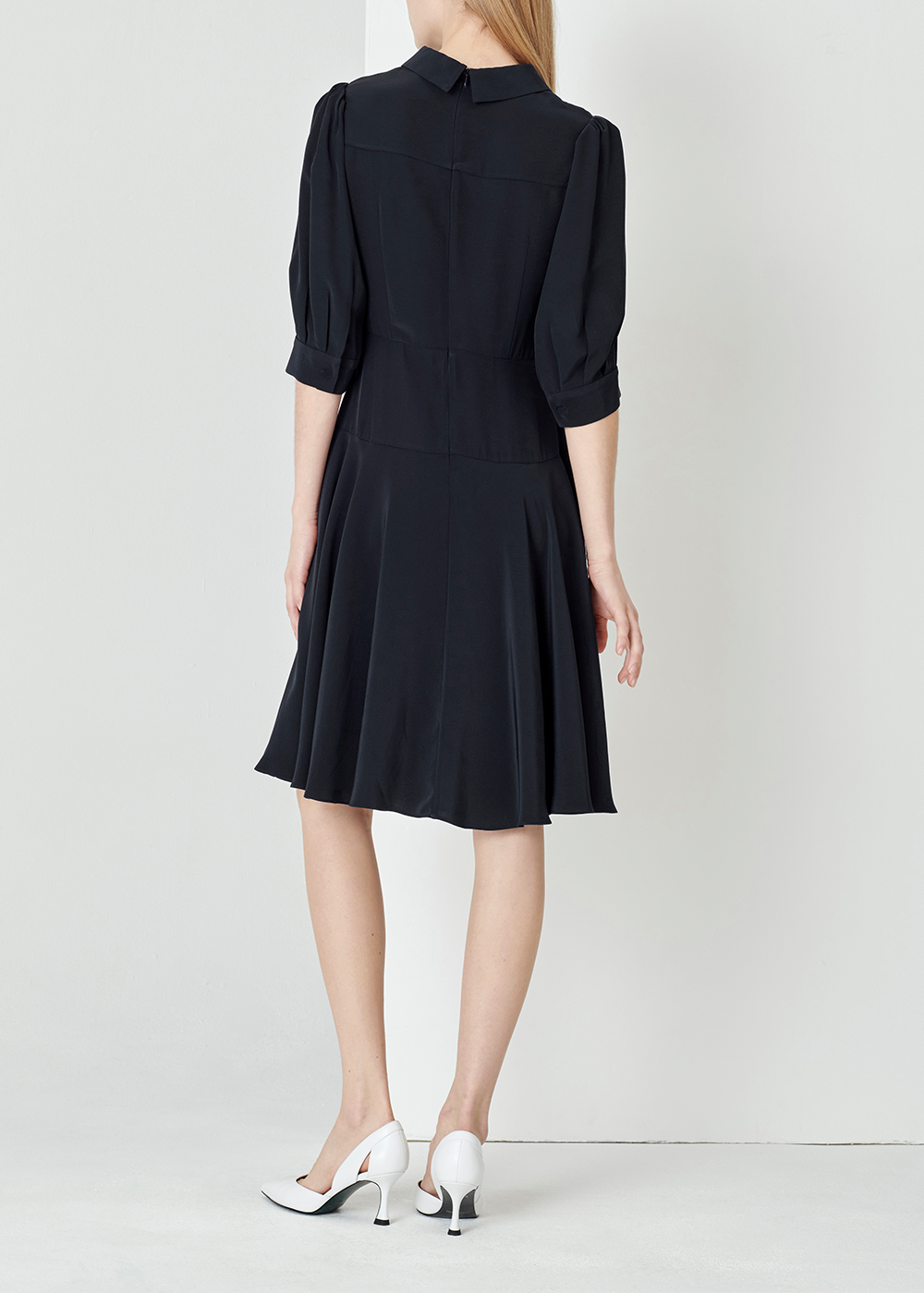 SALAZIA Midnight Blue Acetate Blend Dresses