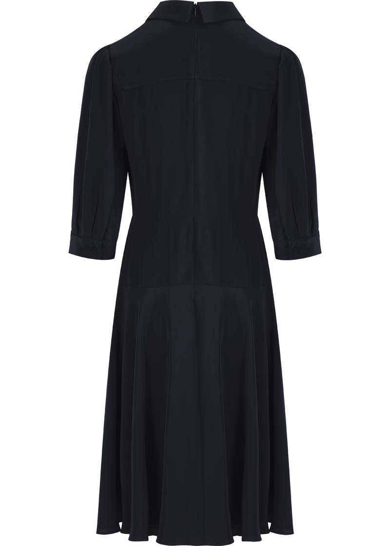 SALAZIA Midnight Blue Acetate Blend Dresses