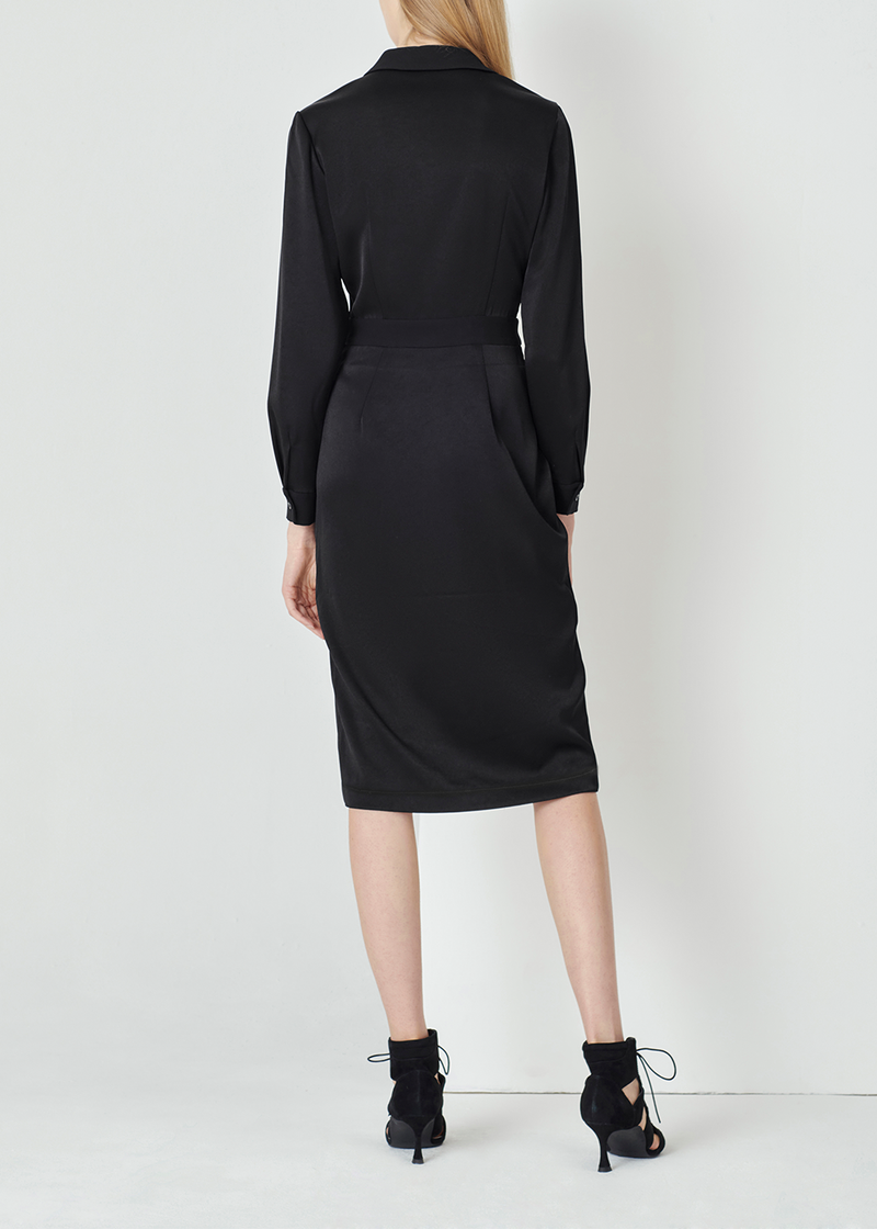 SALAZIA Black Triacetate Blend Dresses