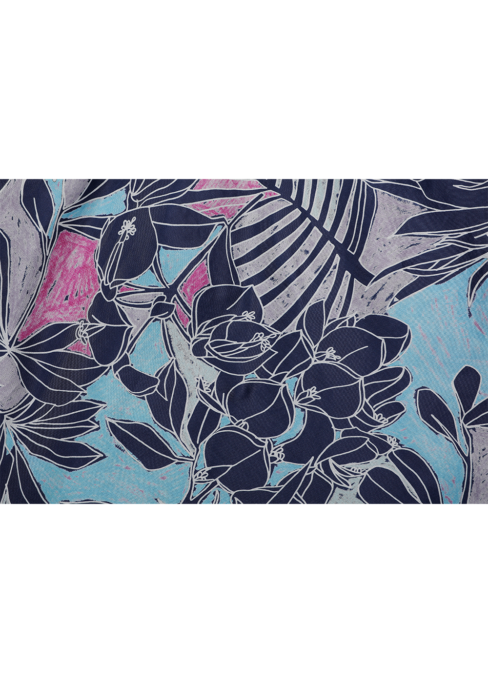 SALAZIA Colorful Jungle Silk Short-Sleeve Dresses