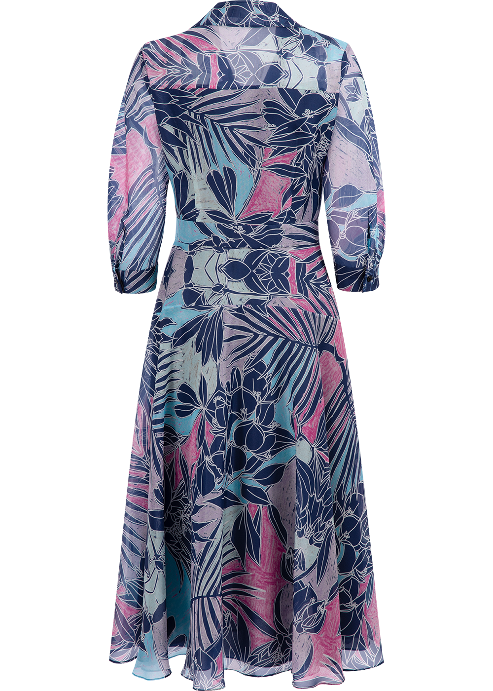 SALAZIA Colorful Jungle Silk Dresses