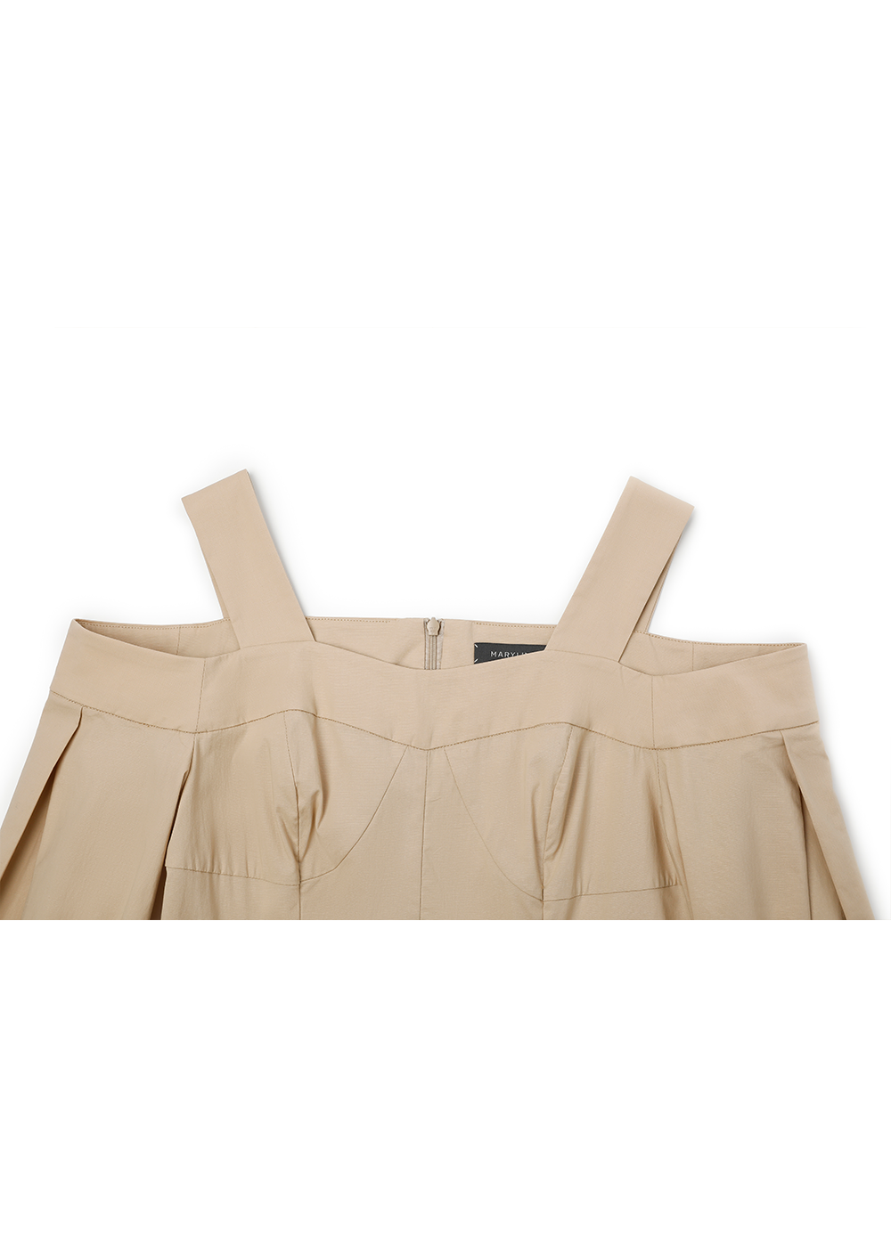 SALAZIA Sand Cotton-Blend Stretch Dresses