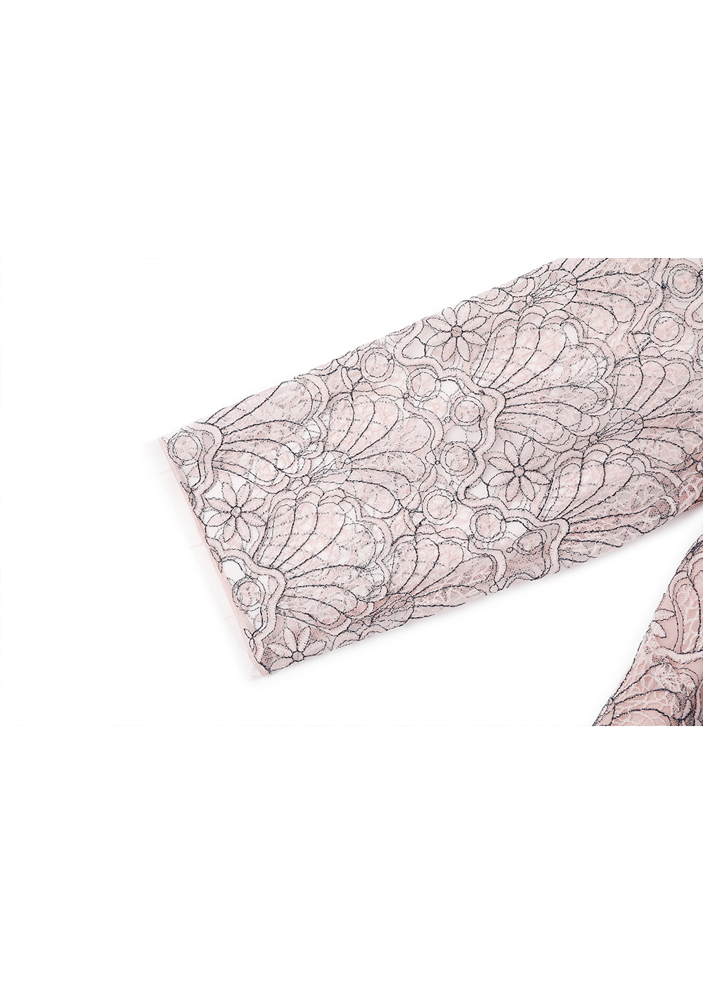 SALAZIA Misty Pink Embroidered Mesh Dresses