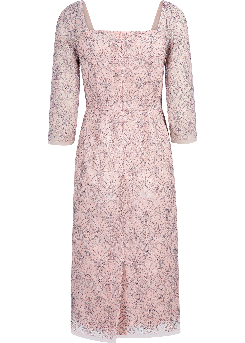 SALAZIA Misty Pink Embroidered Dresses