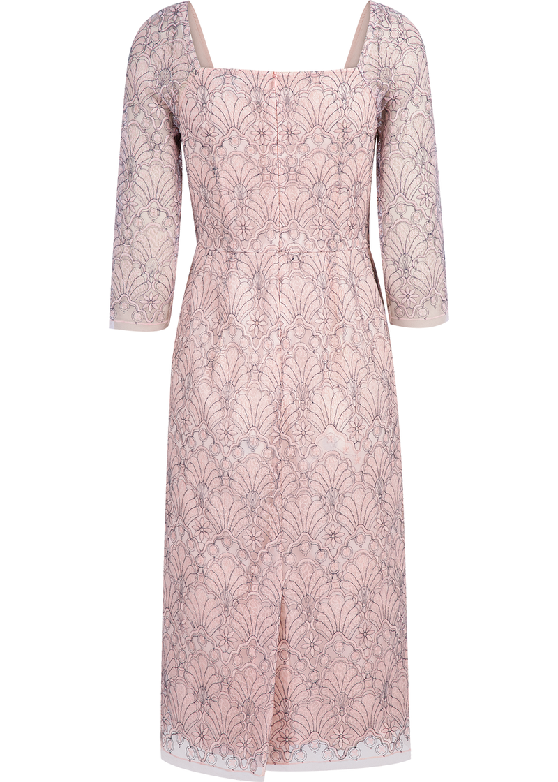SALAZIA Misty Pink Embroidered Dresses