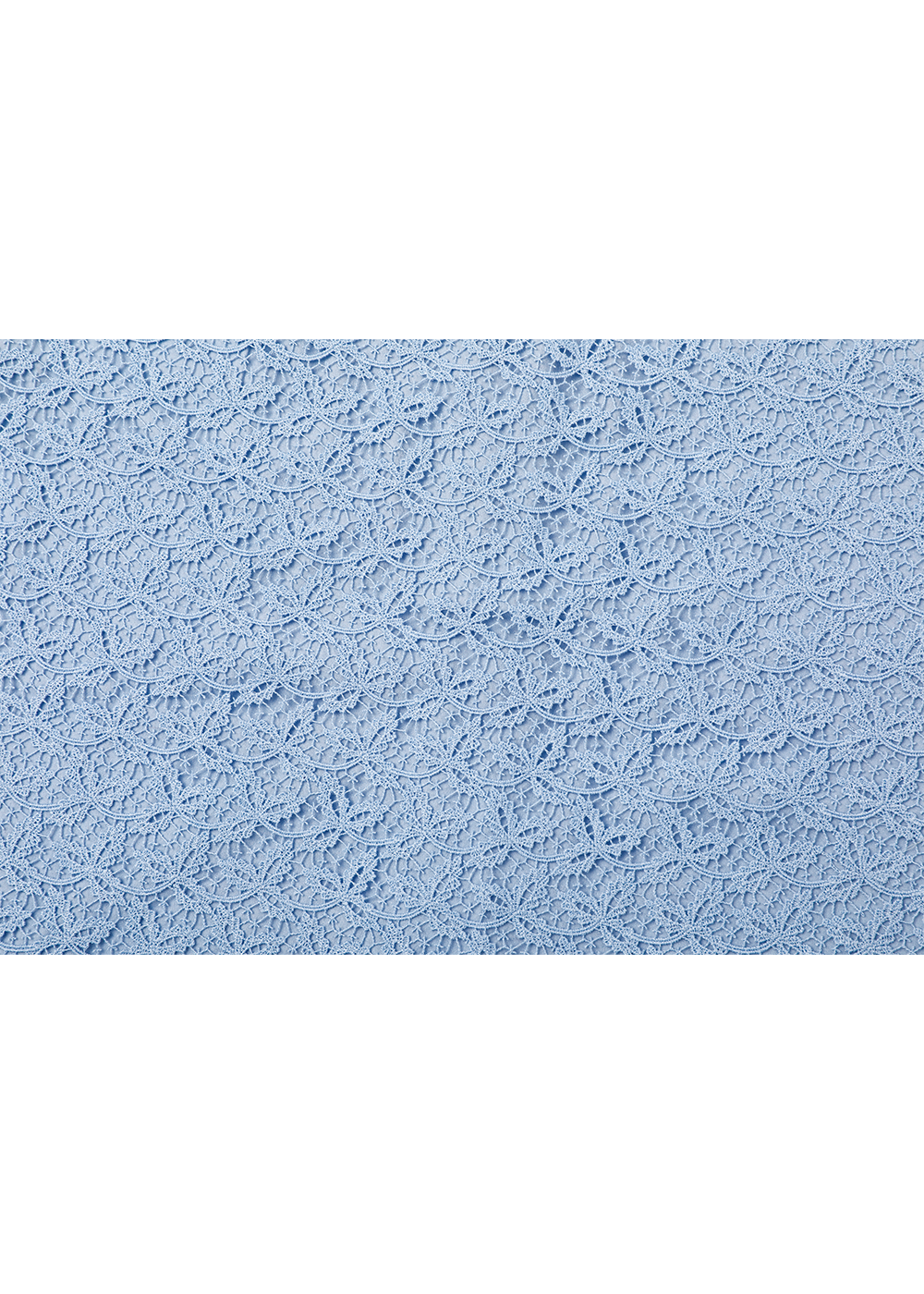 SALAZIA Water Blue Lace Short-Sleeve Dresses