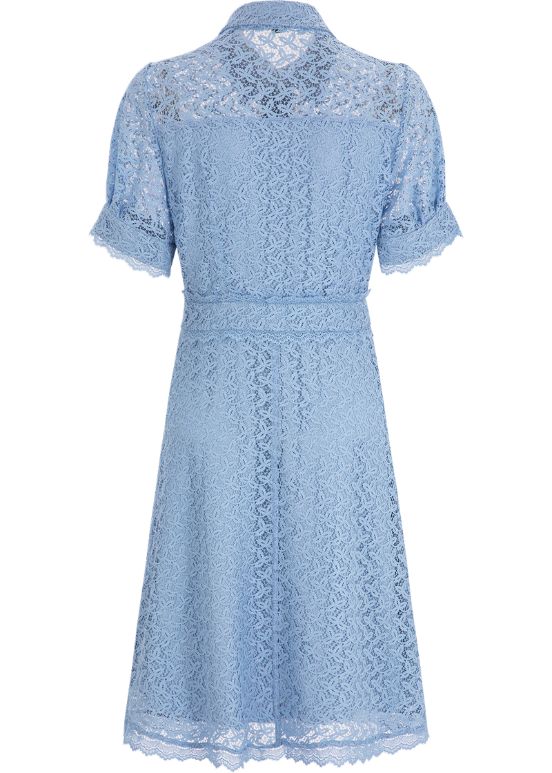 SALAZIA Water Wave Blue Lace Dresses