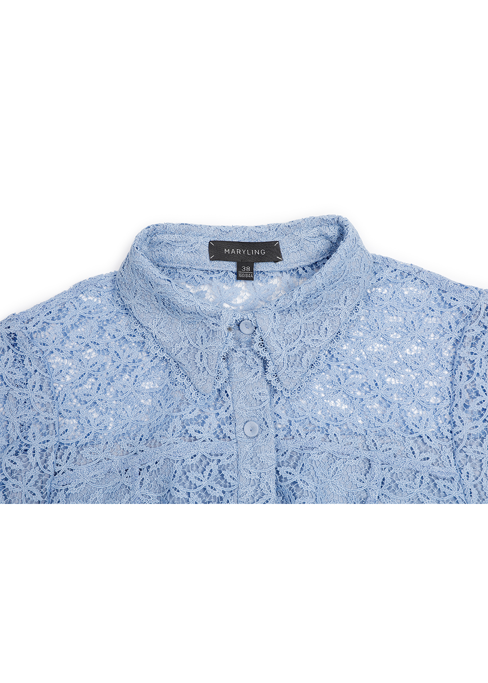 SALAZIA Water Wave Blue Lace Dresses