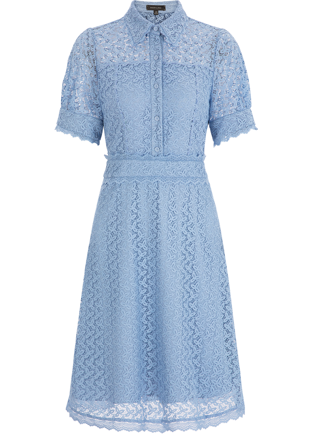 SALAZIA Water Wave Blue Lace Dresses