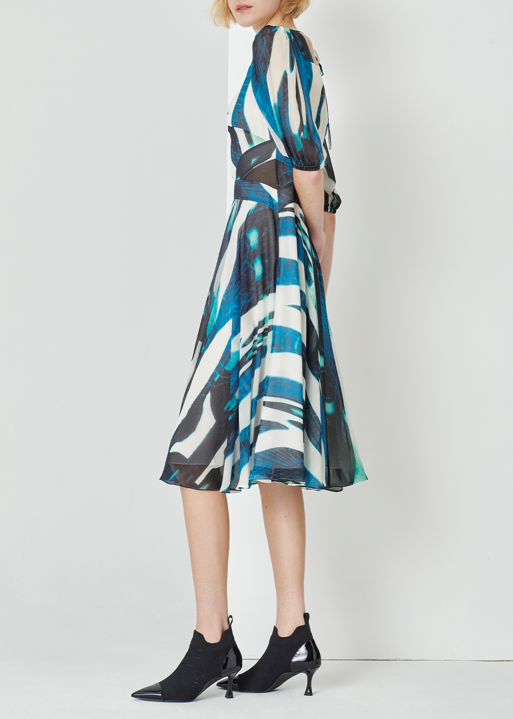 SALAZIA Water Ripple Blue Shadow Dresses