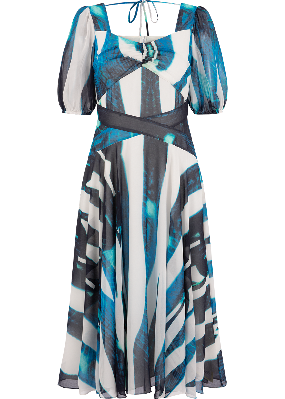 SALAZIA Water Ripple Blue Shadow Dresses