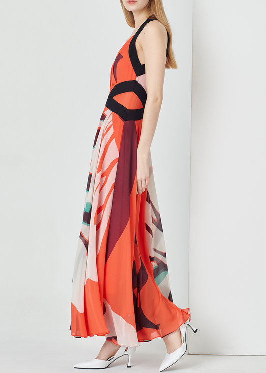 SALAZIA Summer Flower Sea Maxi Dresses