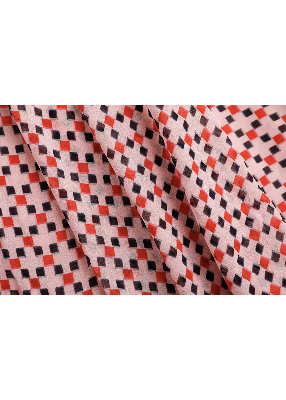 SALAZIA Pink Square Check Midi Dresses