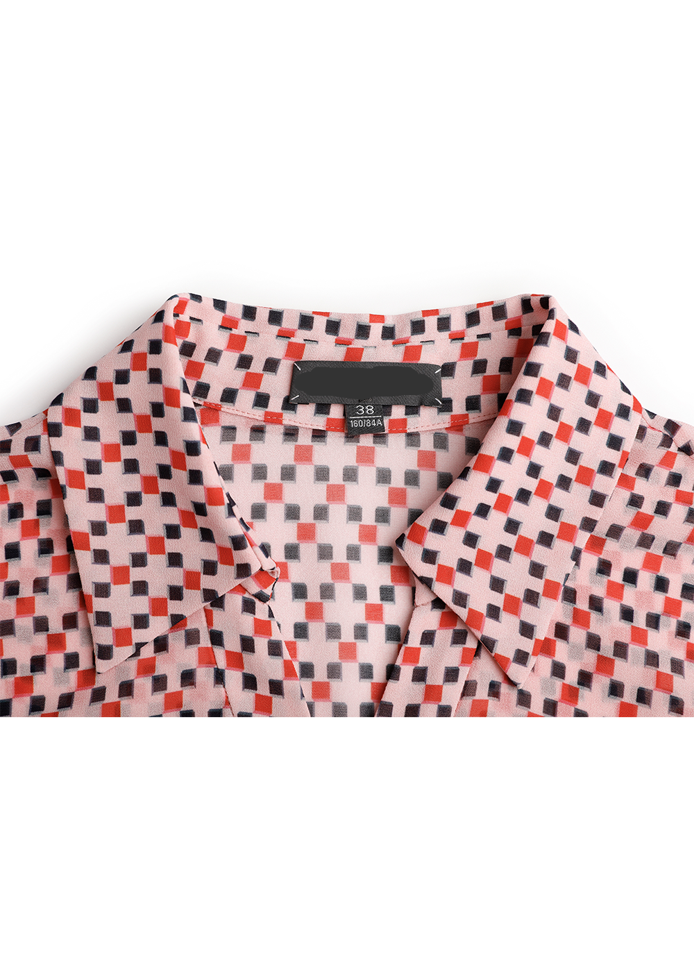 SALAZIA Pink Square Check Midi Dresses