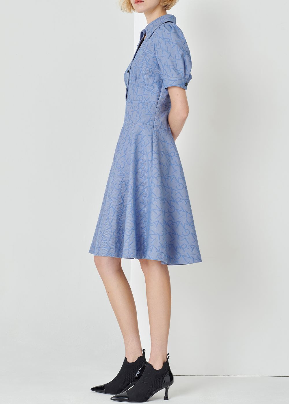 SALAZIA Denim Blue Cotton Dresses
