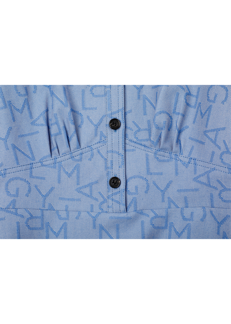 SALAZIA Denim Blue Cotton Dresses