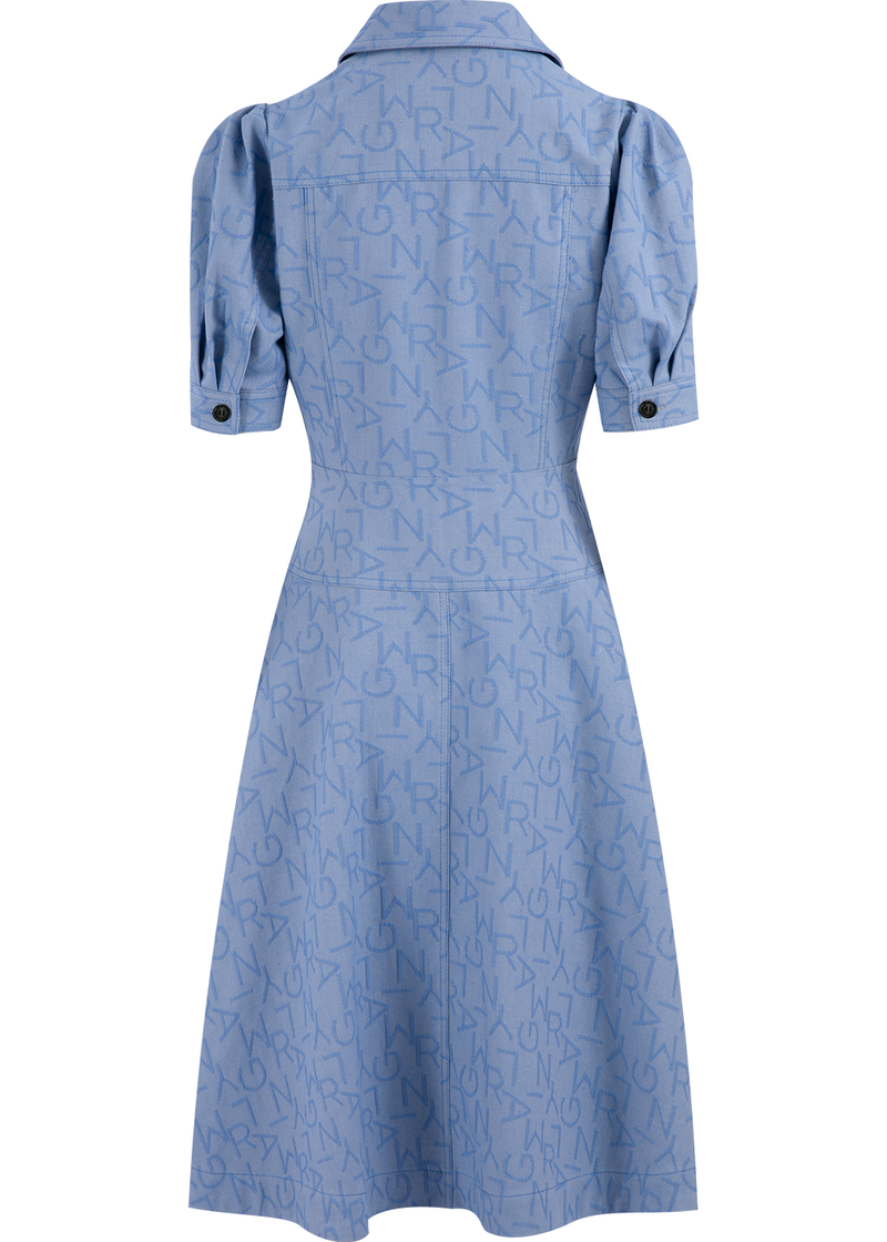 SALAZIA Denim Blue Cotton Dresses