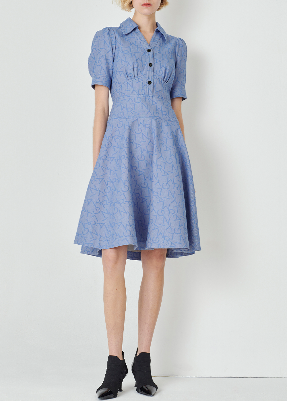SALAZIA Denim Blue Cotton Dresses