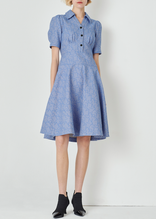 SALAZIA Denim Blue Cotton Dresses