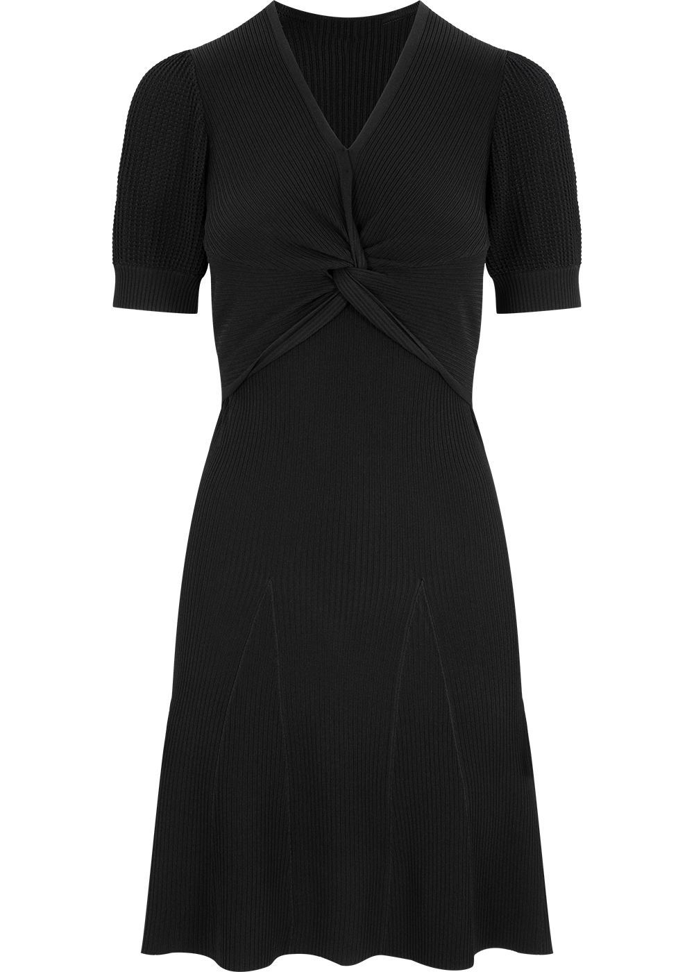 SALAZIA Black Viscose-Nylon Knit Dresses