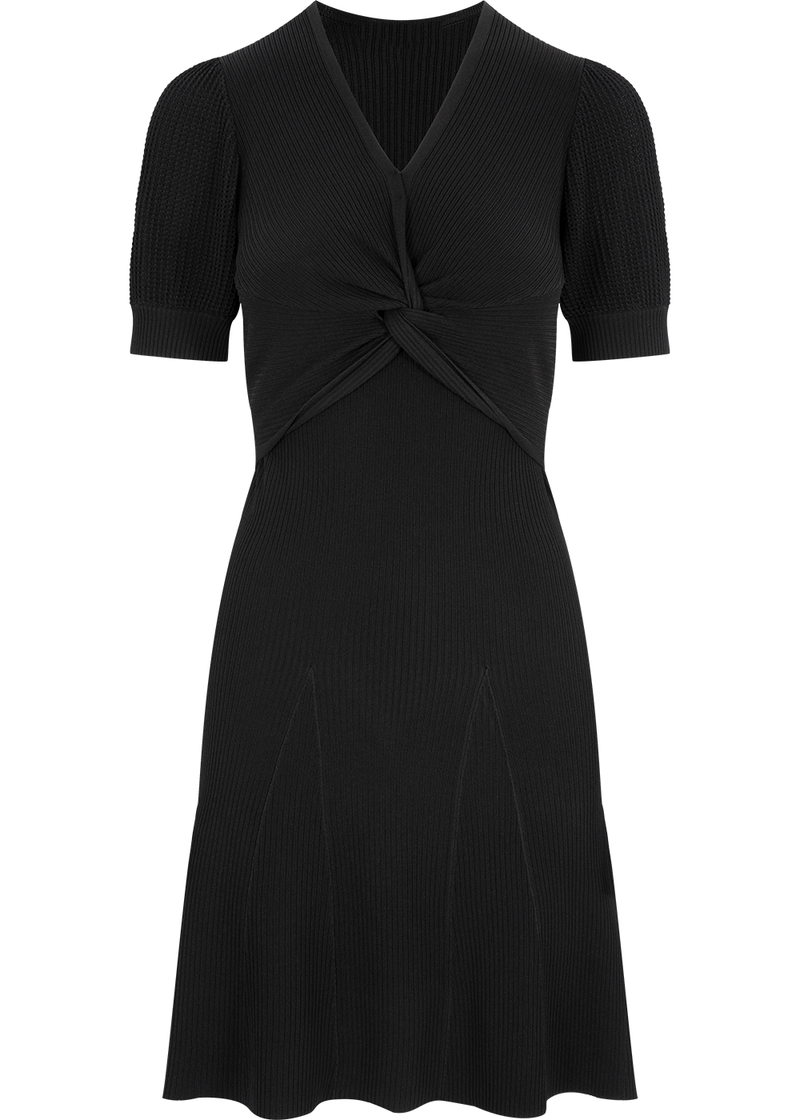 SALAZIA Black Viscose-Nylon Knit Dresses