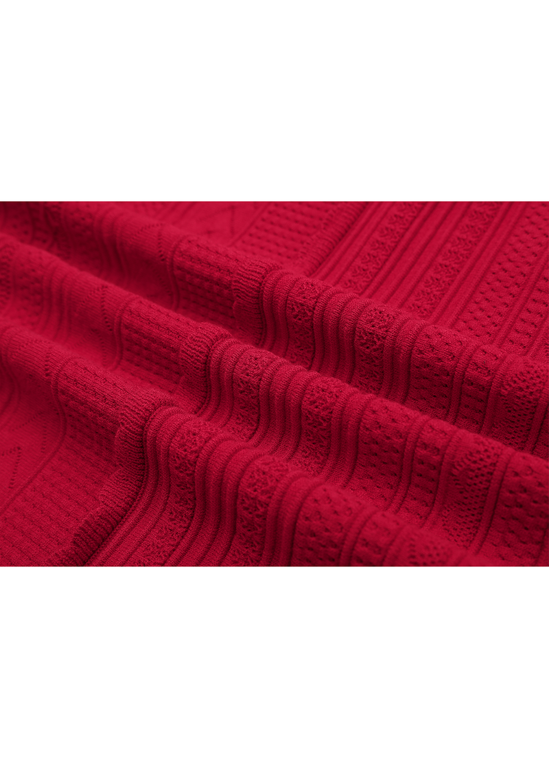 SALAZIA Red Viscose Blend Knit Dresses