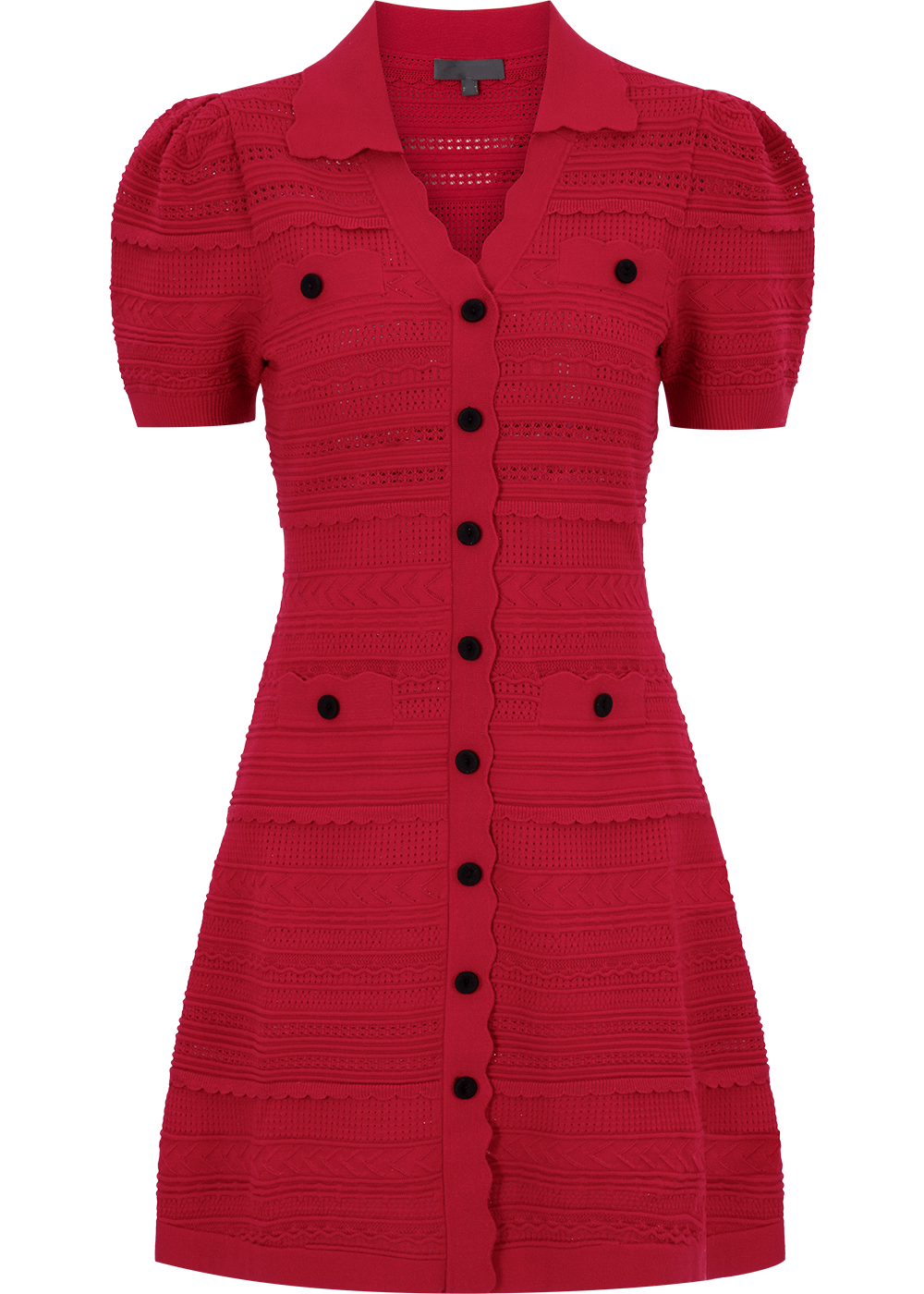 SALAZIA Red Viscose Blend Knit Dresses