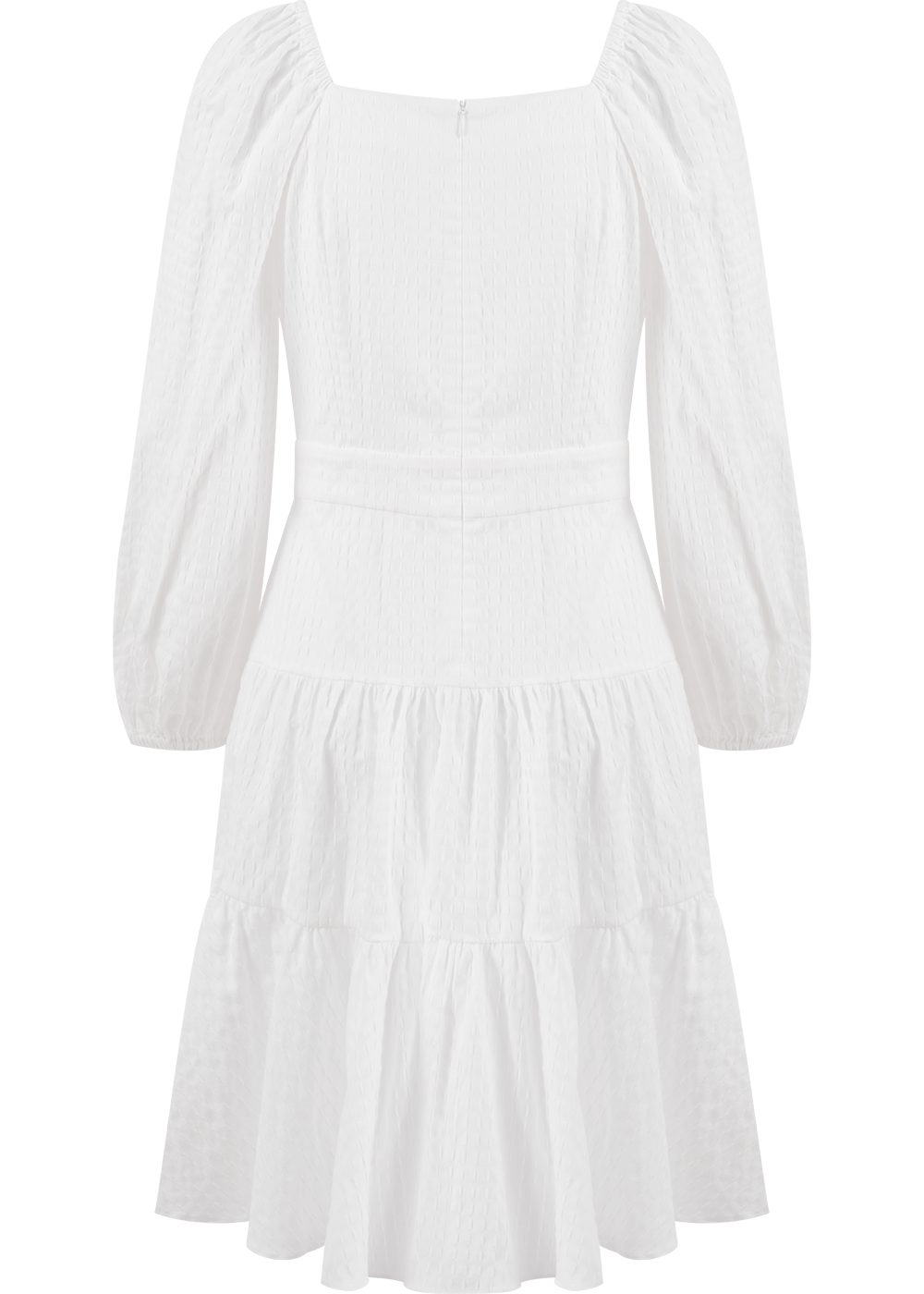 SALAZIA White Fitted Mini Dresses