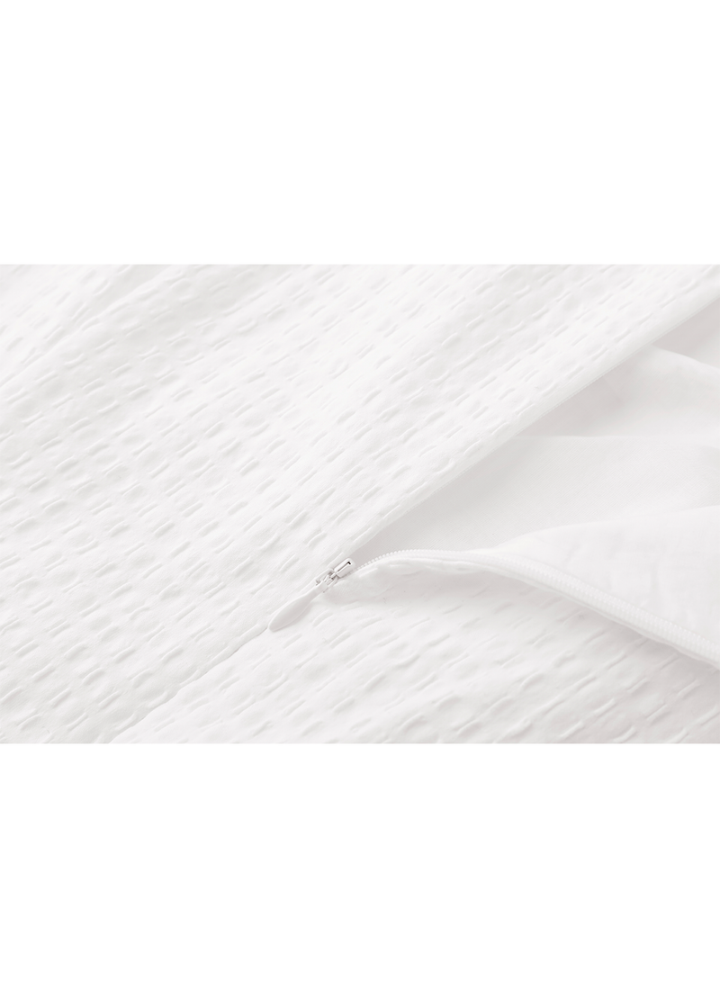 SALAZIA White Cotton-Blend Midi Dresses