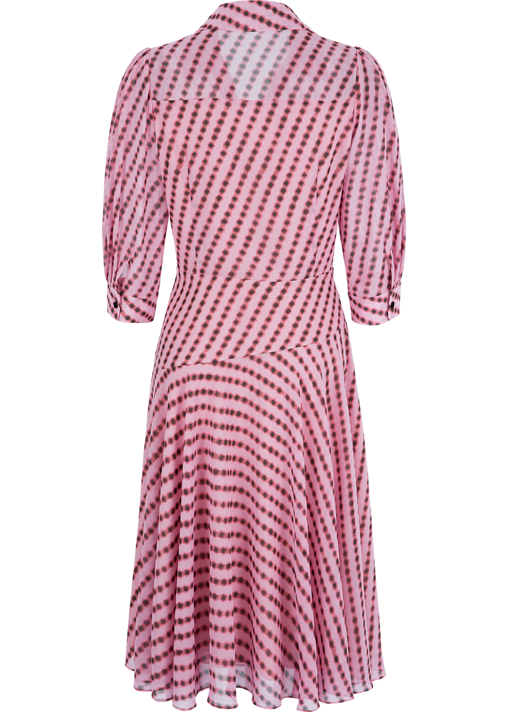 SALAZIA Pink Bubble Flared Dresses