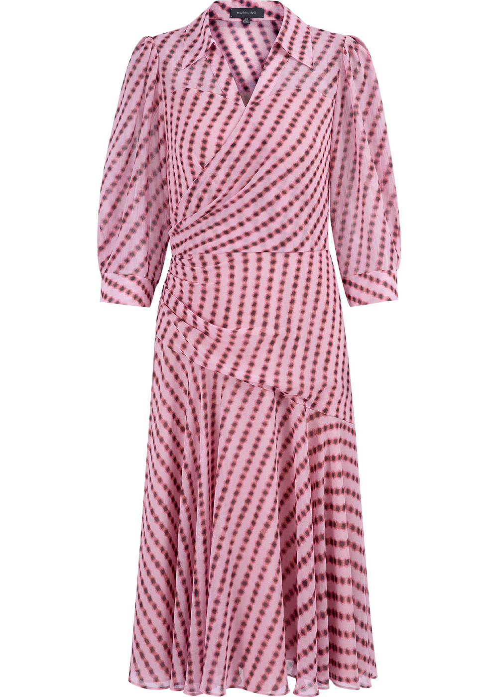 SALAZIA Pink Bubble Flared Dresses