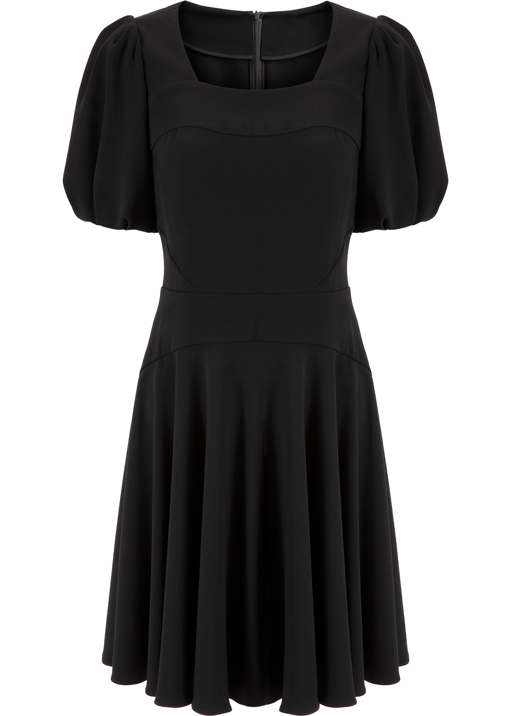 SALAZIA Black Triacetate Shift Dresses
