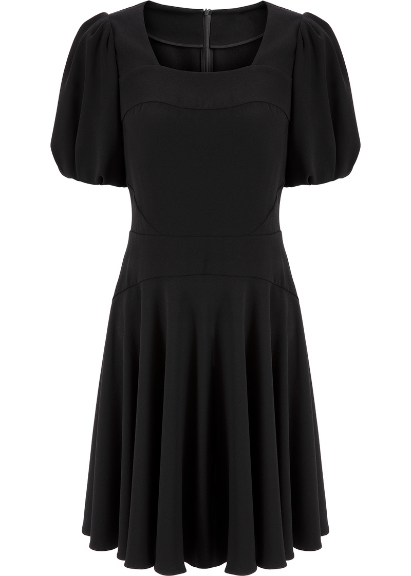 SALAZIA Black Triacetate Shift Dresses