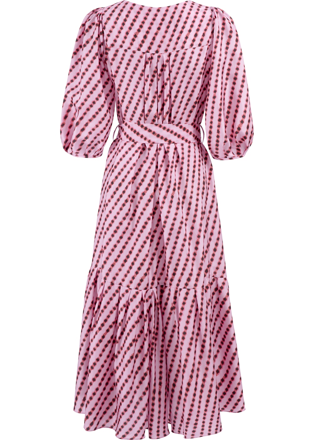 SALAZIA Pink Bubble Silk Dresses