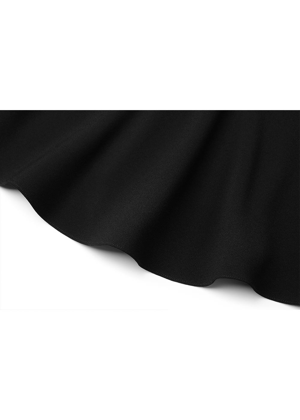 SALAZIA Black Triacetate Blend Short-Sleeve Dresses